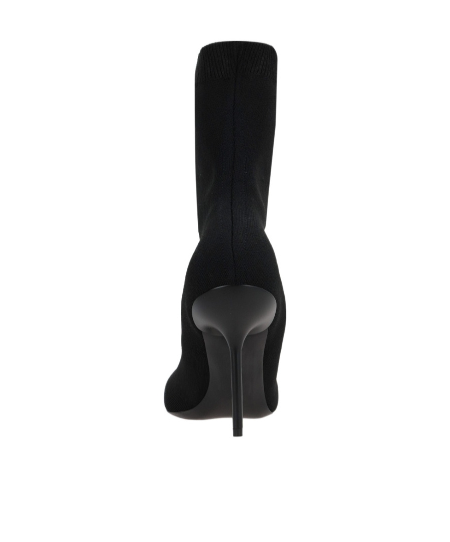 Balenciaga 110mm Knife Viscose Blend Boots In Black