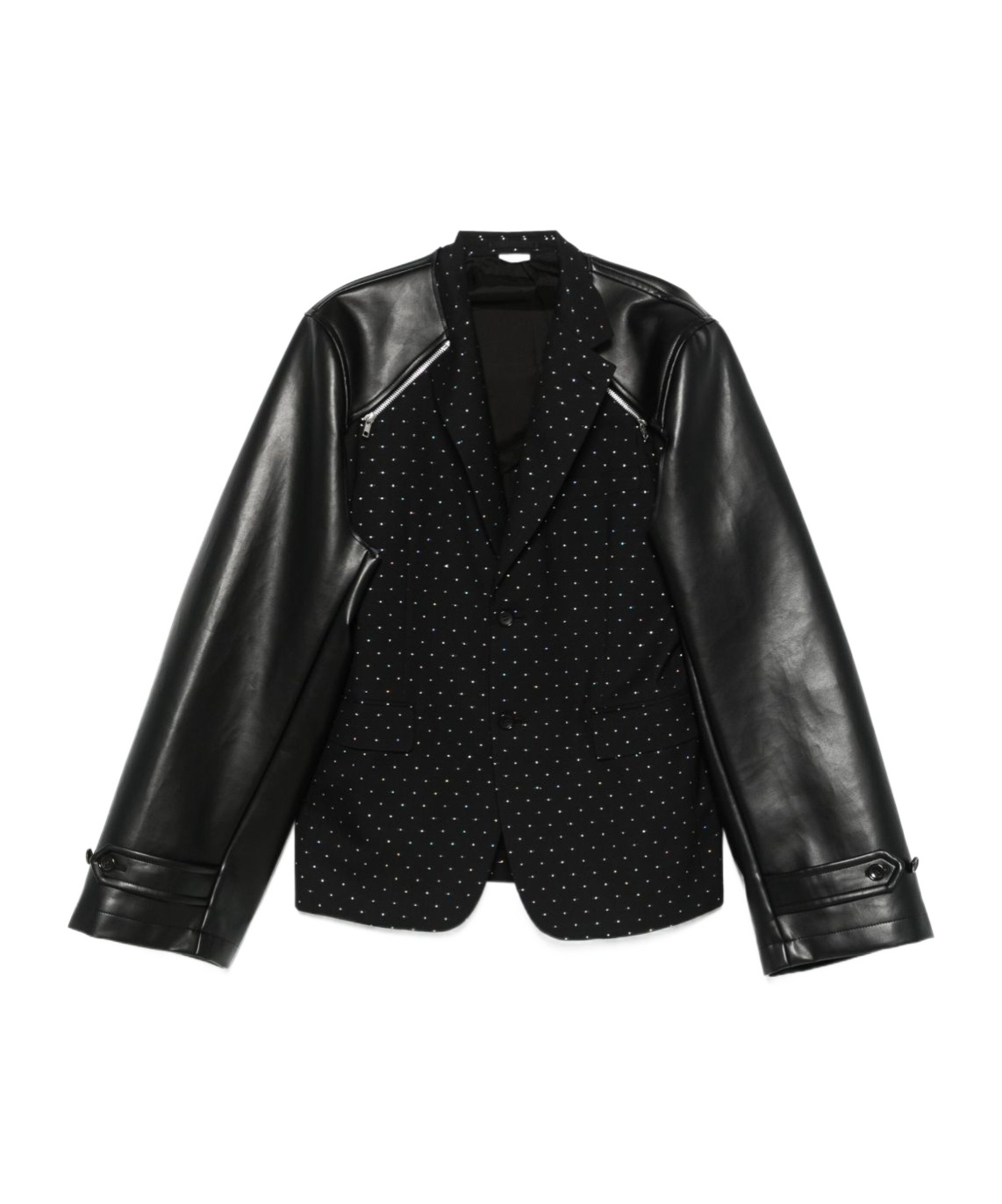 Comme Des Garçons Embellished Blazer In Black