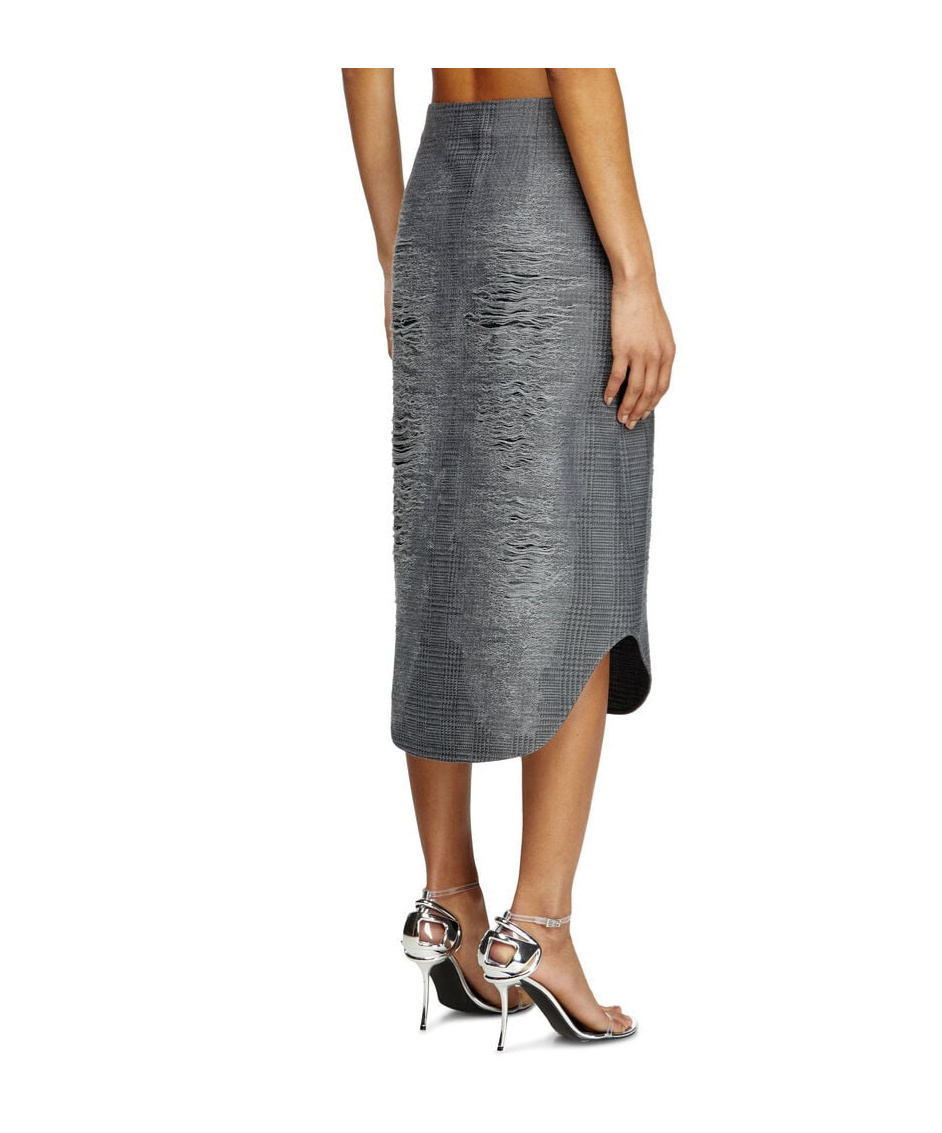 Diesel O-tavy Skirt In Gray