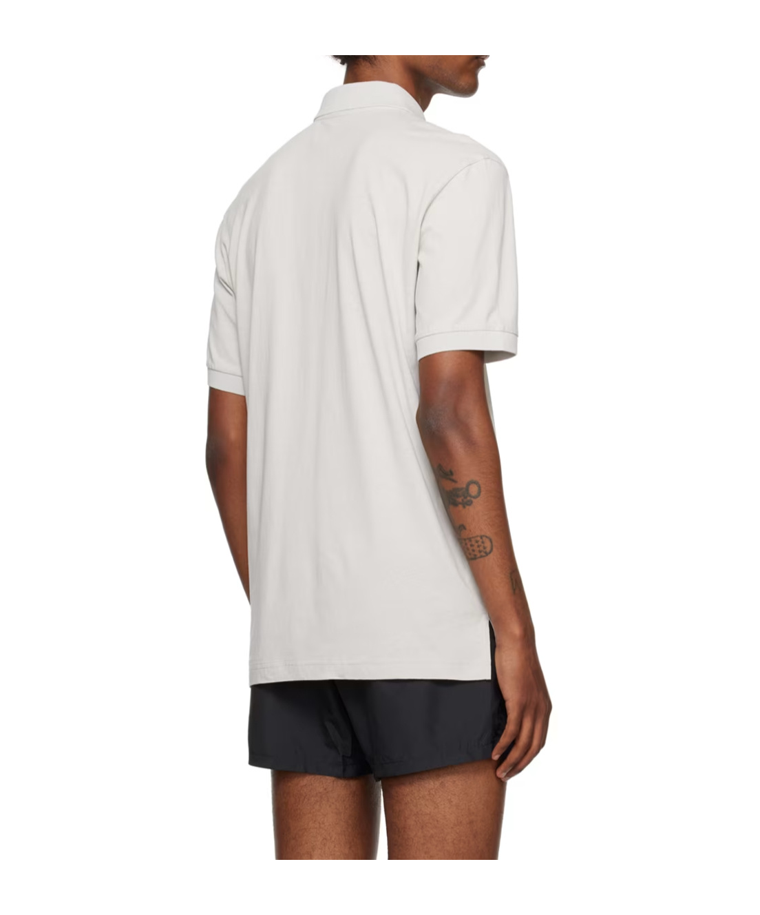 Moschino Short-sleeved Embroidered Polo Shirt In White