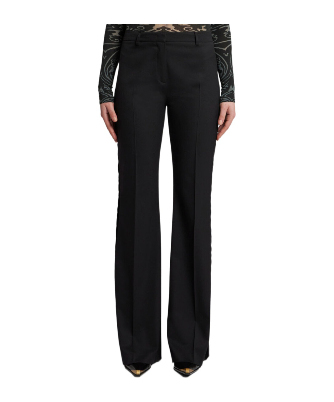 Etro Stretch Trousers In Black
