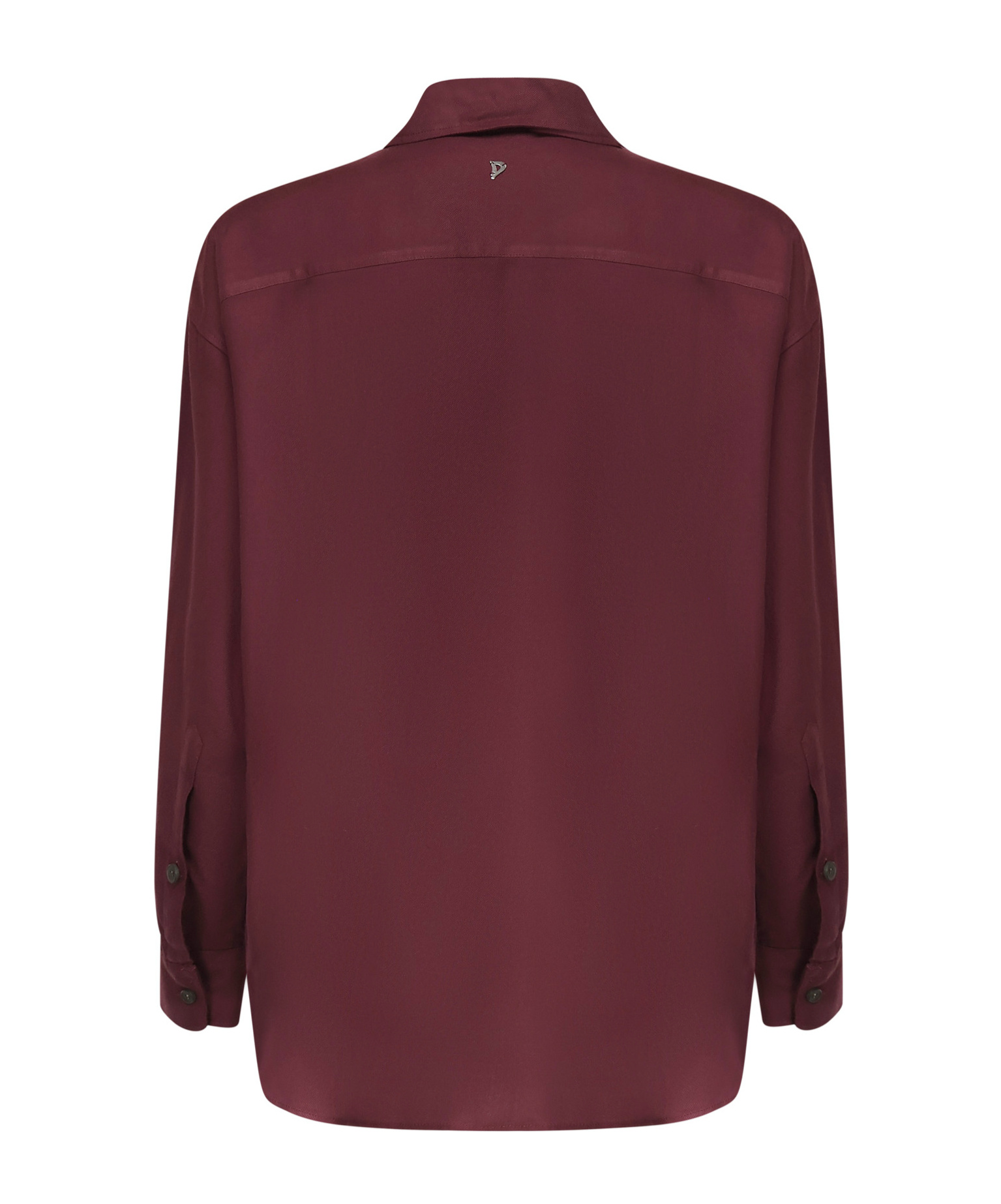 Dondup Button-down Long-sleeved Shirt In Burgundy