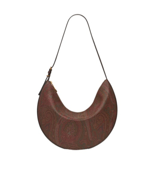 Etro Hobo Essential Small Shoulder Bag In Brown