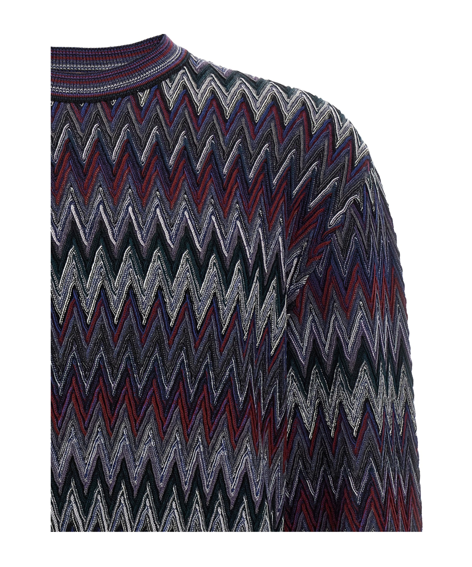 Missoni Zigzag Pattern Sweater Sweaters And Cardigans Blue In Multi