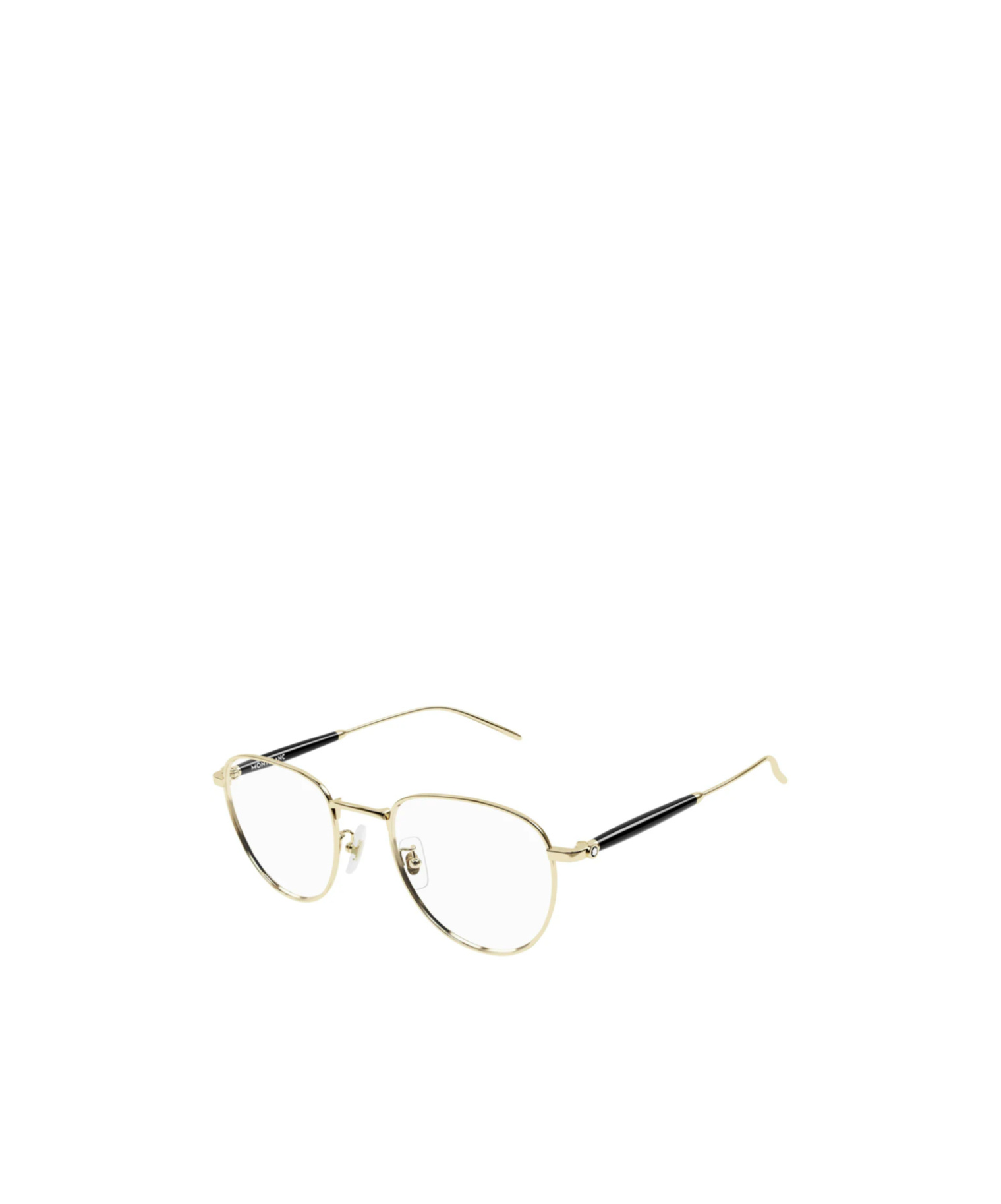 Montblanc Eyewear Round Frame Glasses In Nude