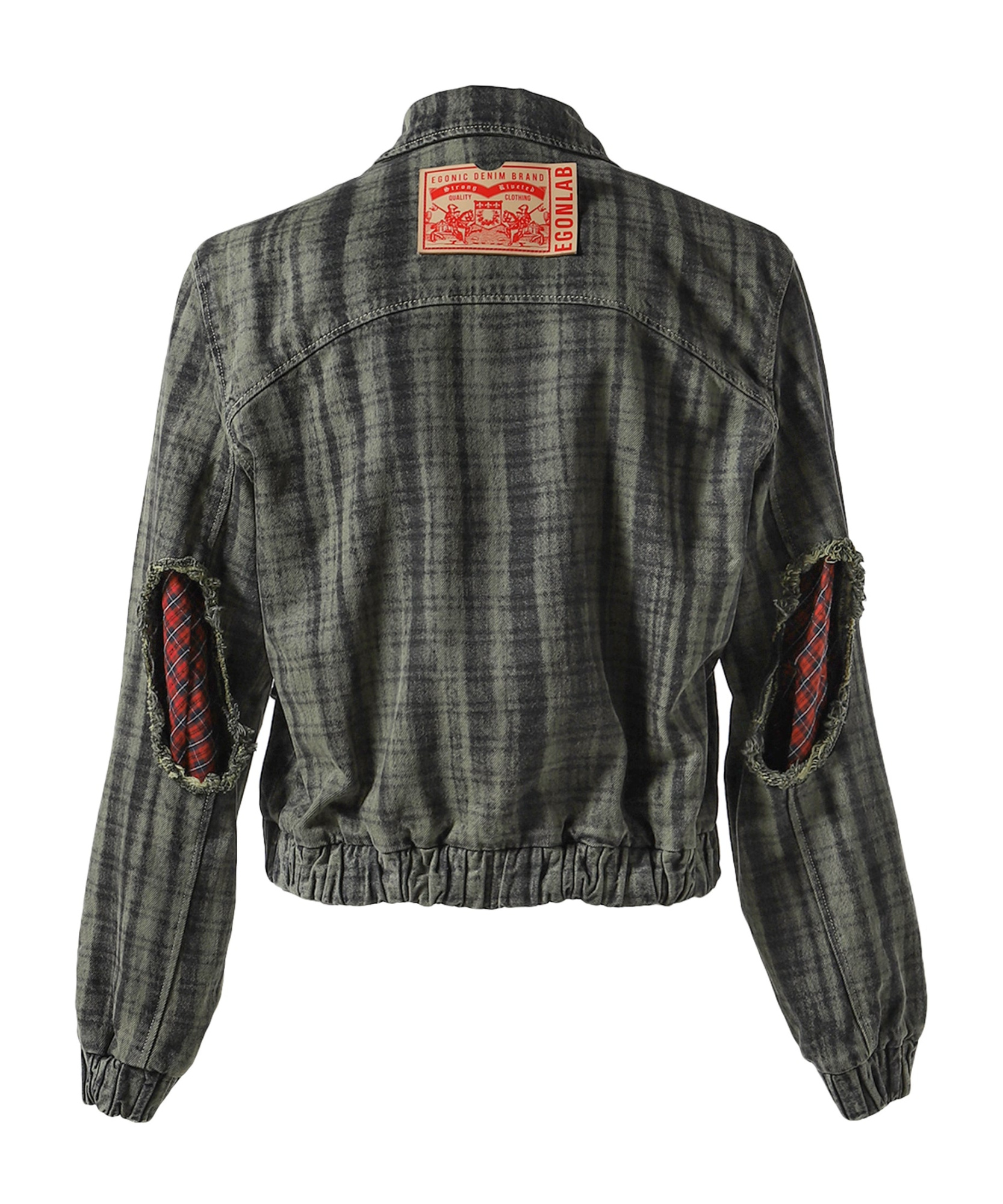 EGONLAB LINING DENIM BOMBER JACKET