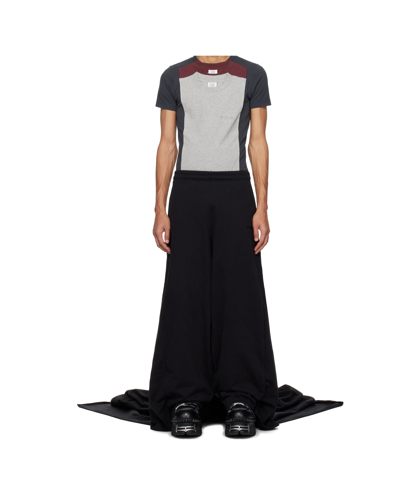 Vetements Black Runway Train Sweatpants In Black