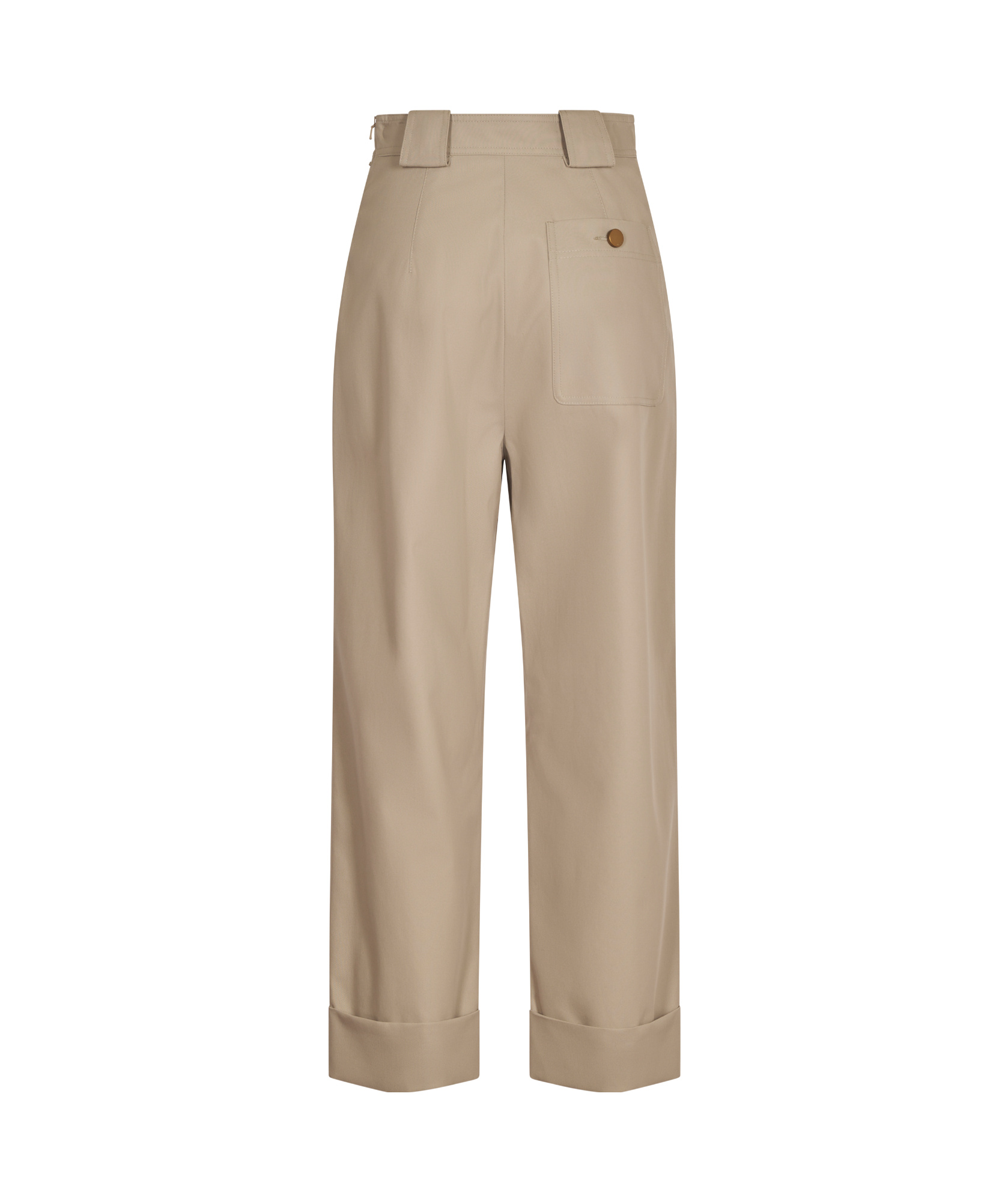 Max Mara Belt-loop Casual Pants In Nude