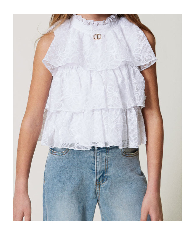 Twinset Tiered Lace Top