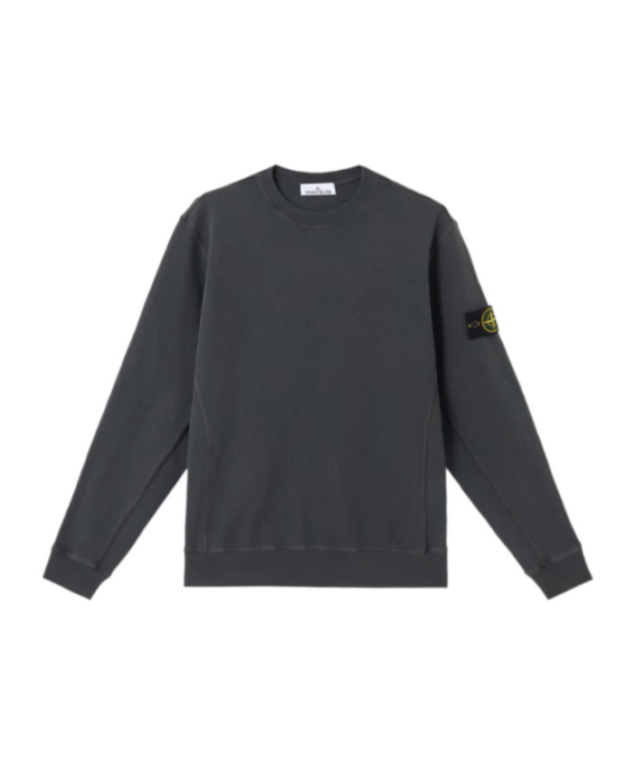 Stone Island Compass-badge Sweatshirt In Black