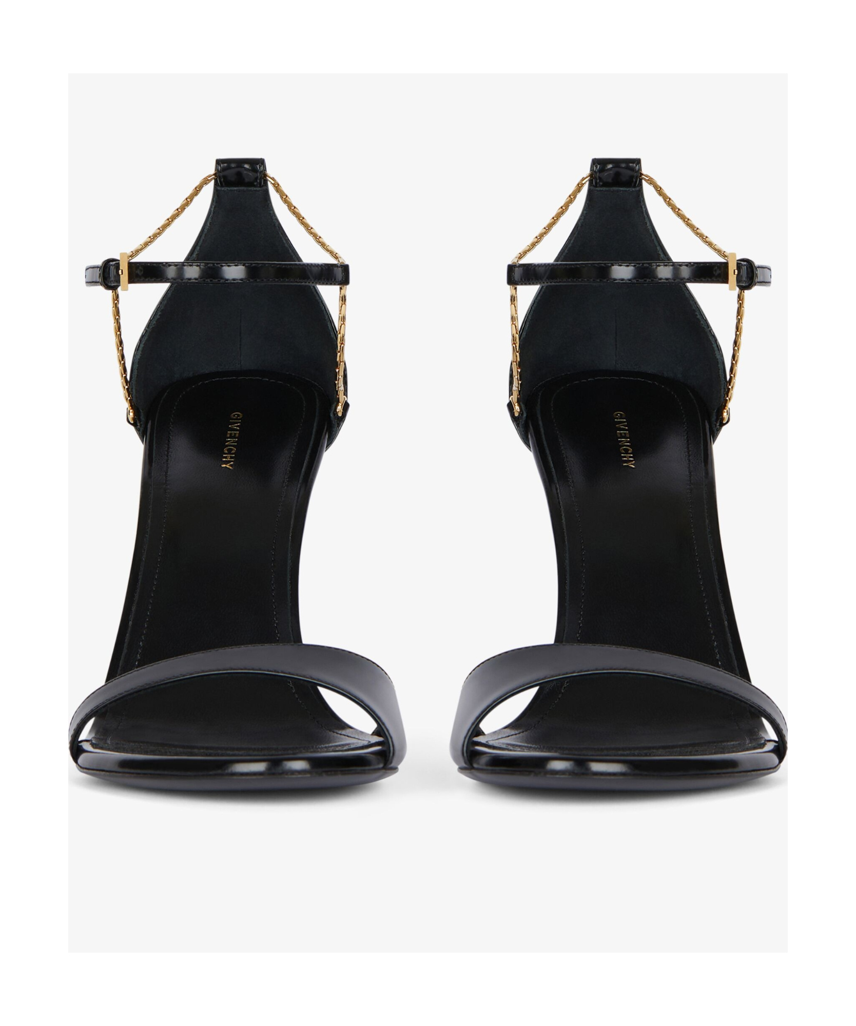 Shop Givenchy 4g Liquid Sandals In Leather In Black