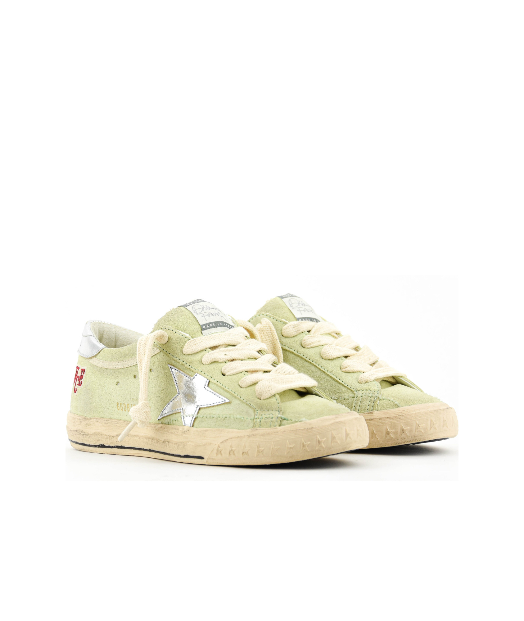 Golden Goose Laced Sneakers In Nude