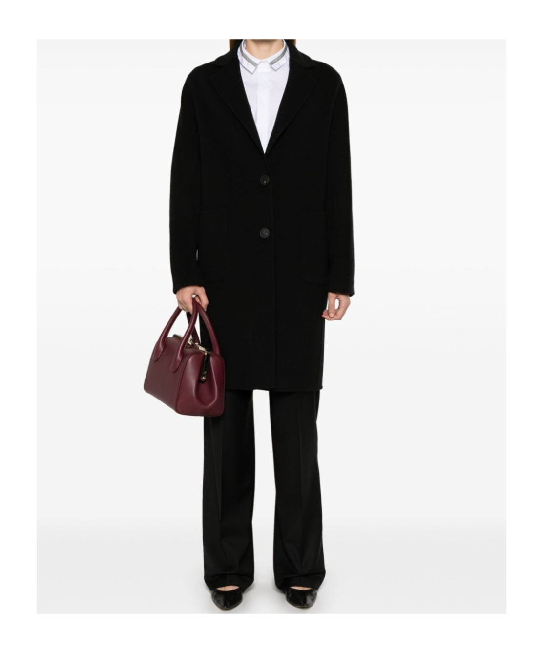 Peserico Single-button Mid-length Coat