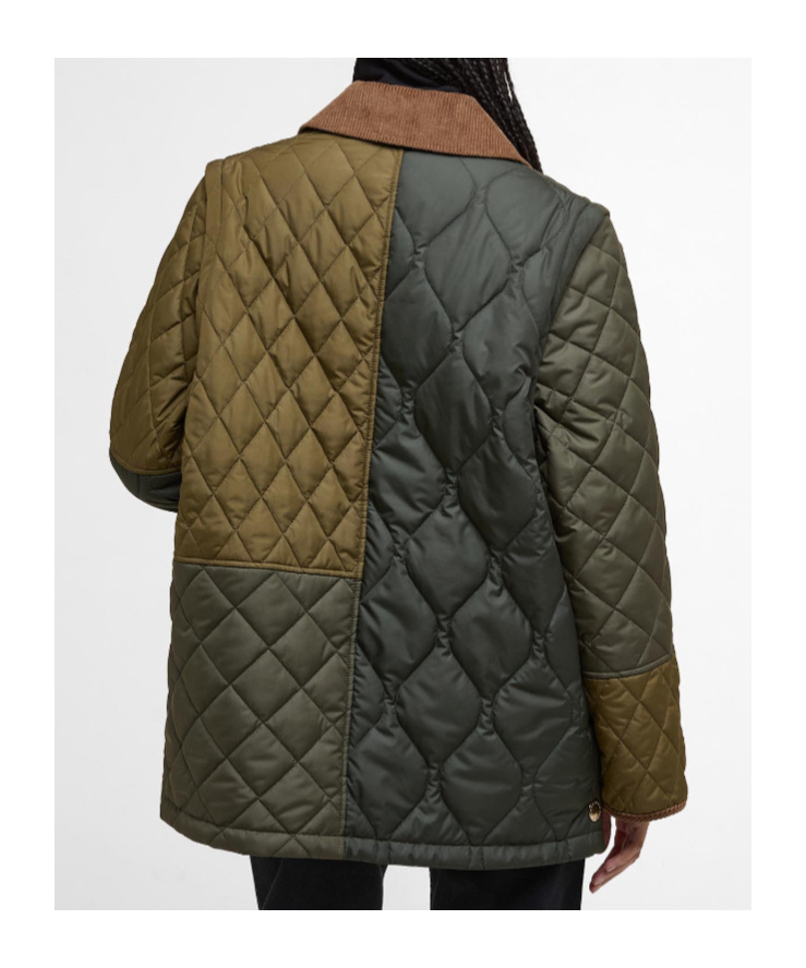 Barbour Lorrie Quilted Jacket In Green