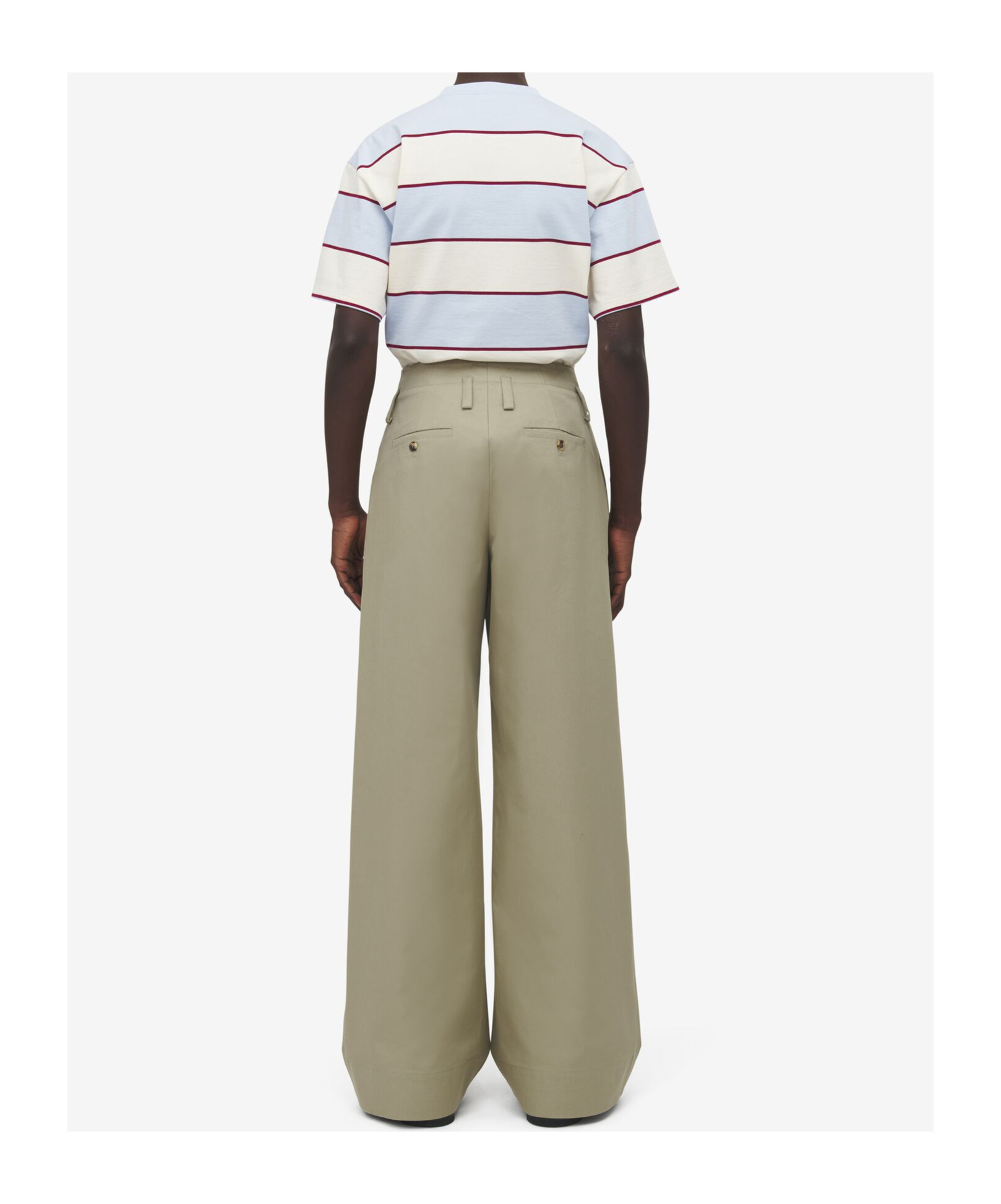 Alexander Mcqueen Alexander Mc Queen Beige Cotton Gabardine Chino Pants In Green