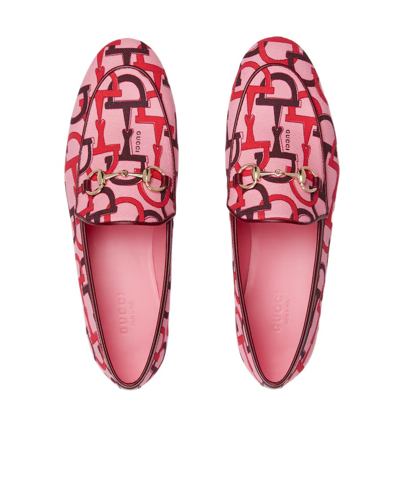 Gucci Jordaan Loafers In Pink
