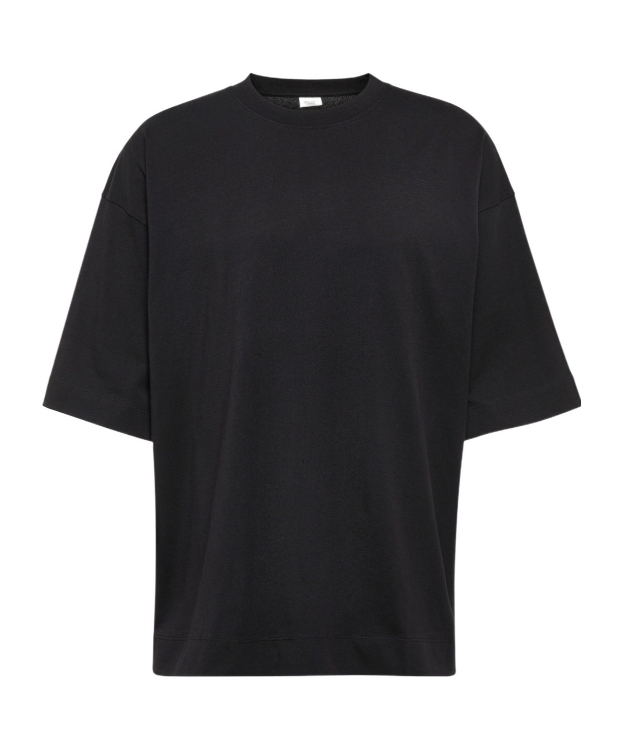 Dries Van Noten Oversized Black Cotton T-shirt In Black
