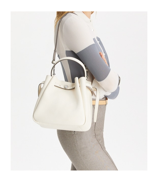 Tory Burch Romy Bucket Bag In White