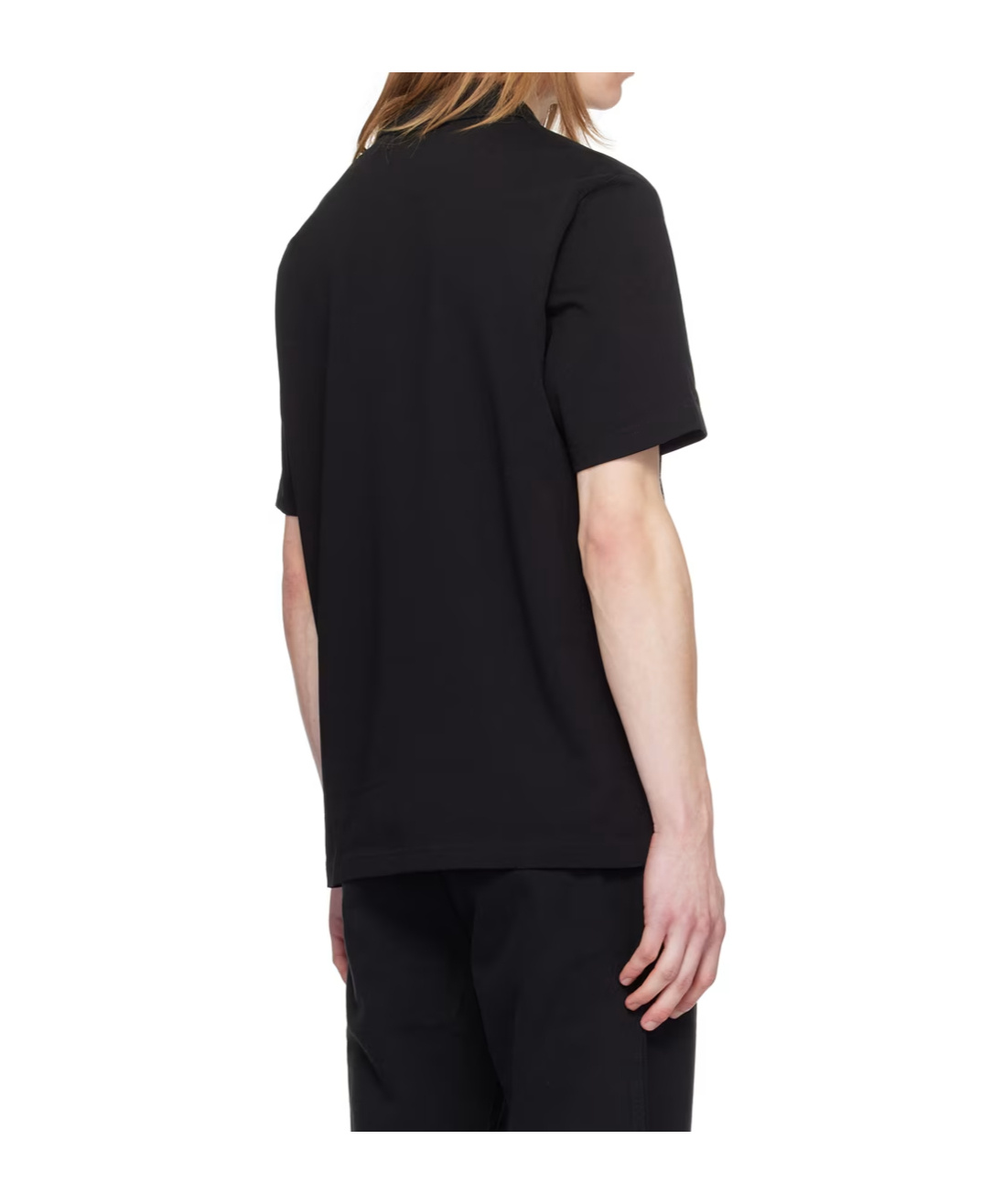 Hugo Boss Logo-embroidered Polo Shirt In Black
