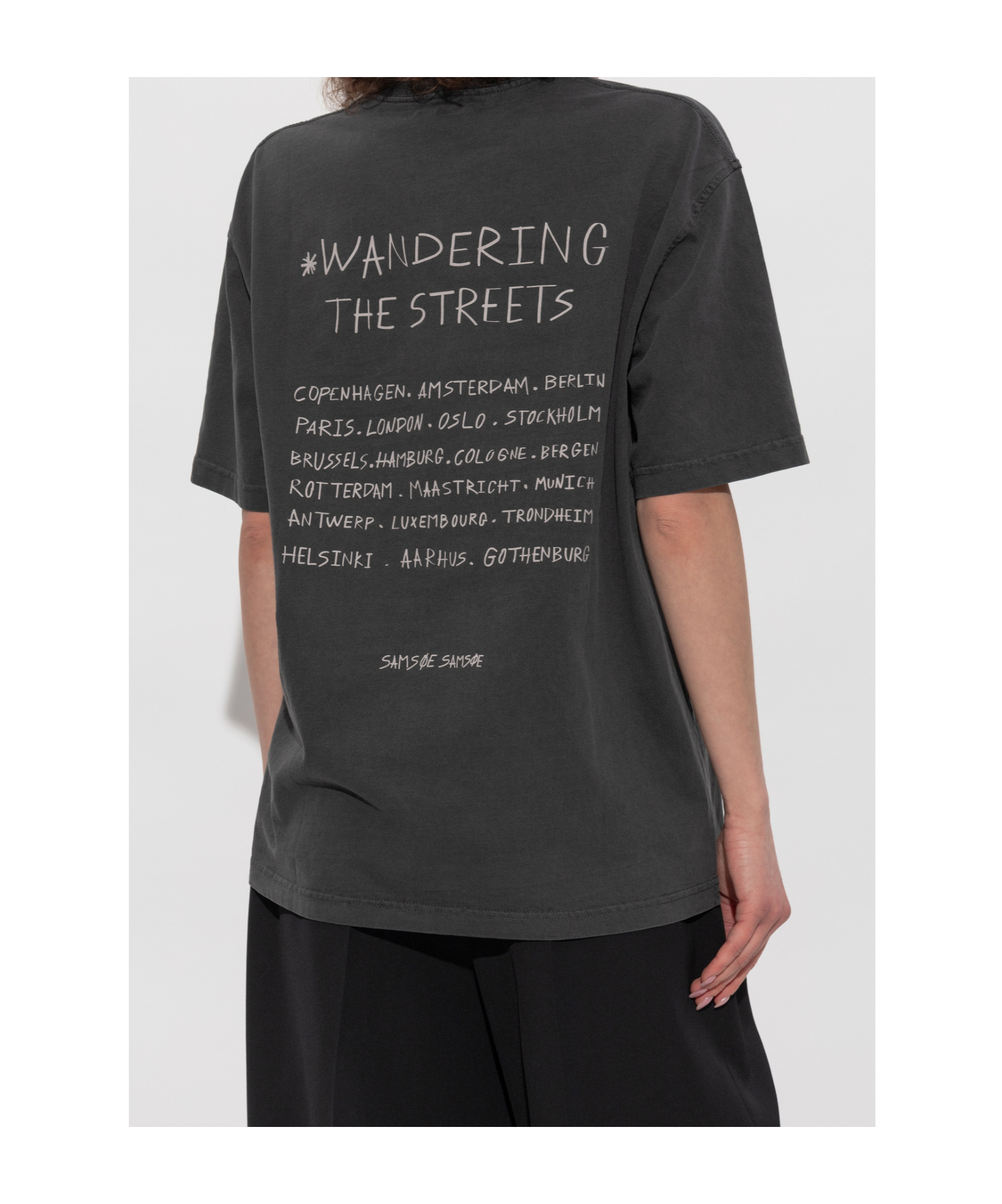 Samsoe & Samsoe Sawandering T-shirt In Black