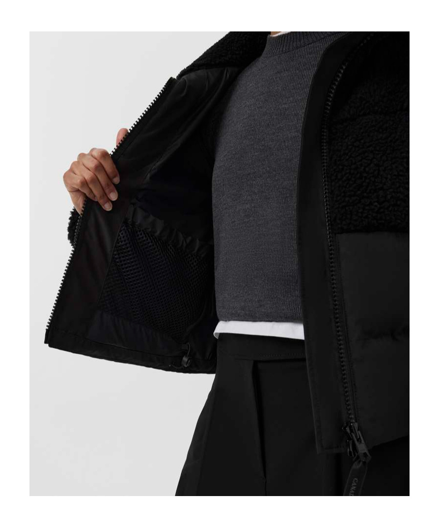 Shop Canada Goose Elora Puffer Jacket In Black