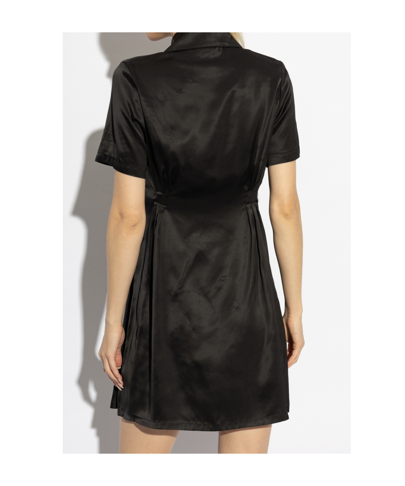 Apc Satin Minidress In Black