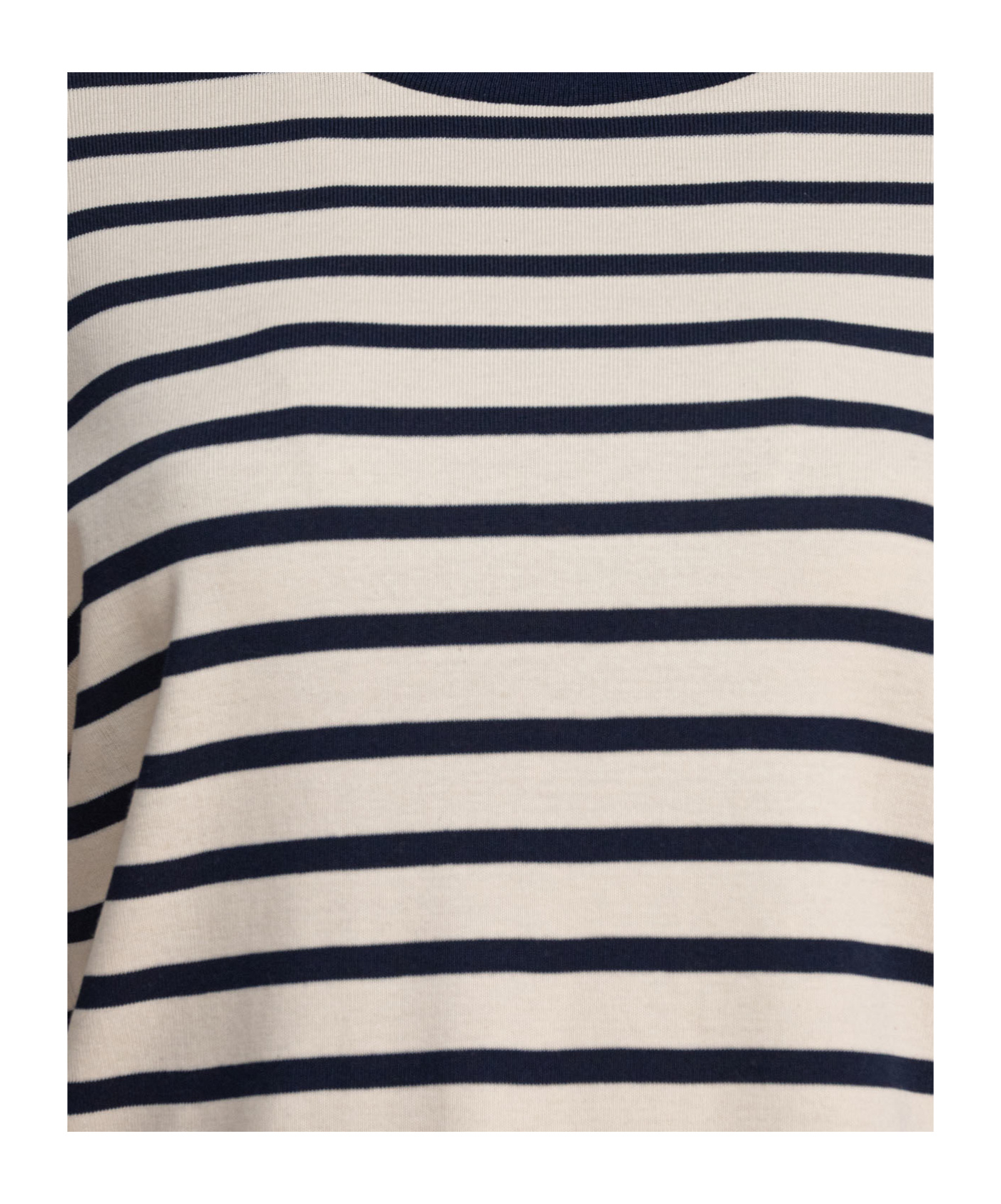 Ines De La Fressange Blue Cotton T-shirt In Multi