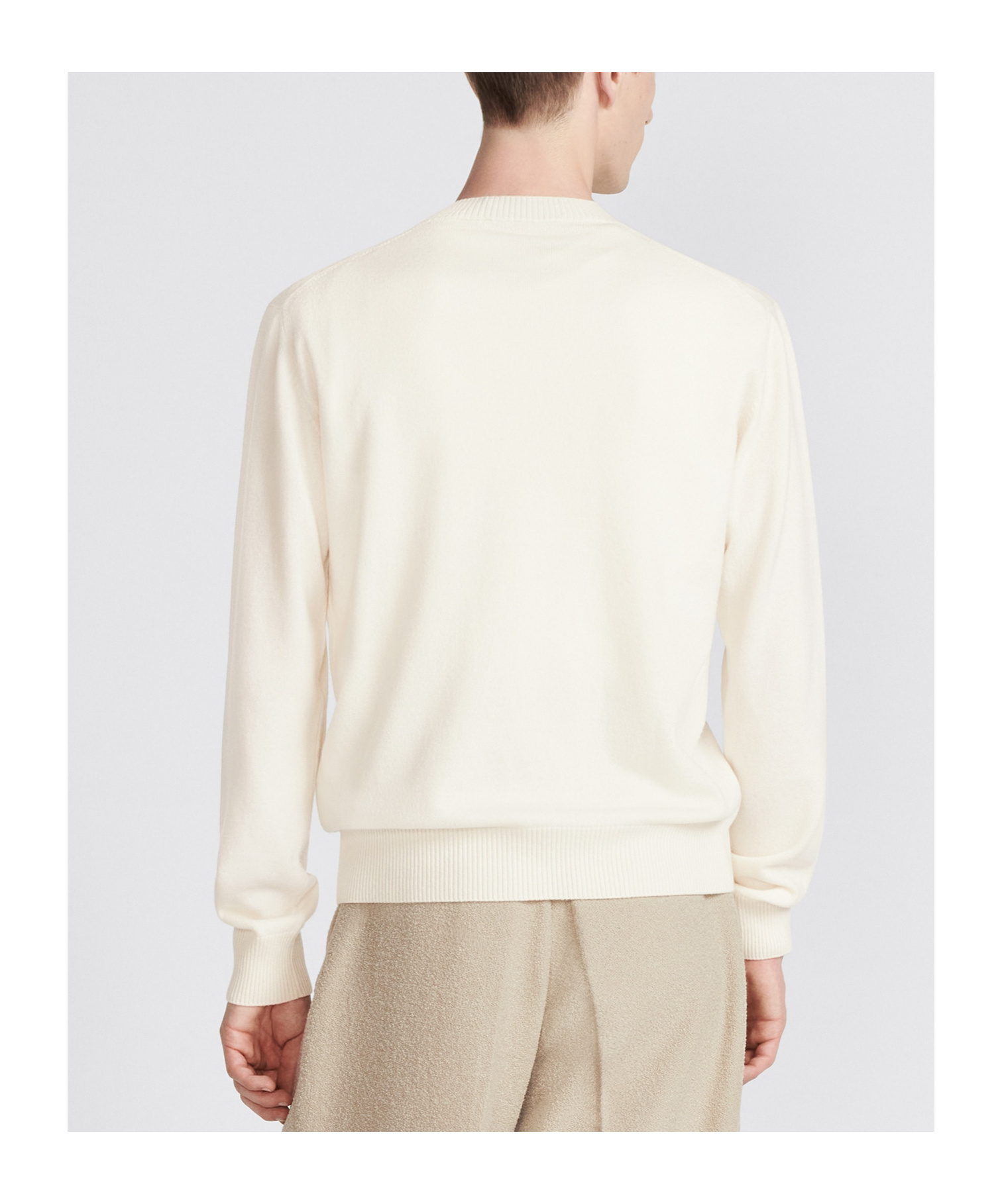 Dior Long-sleeved Sweater In White