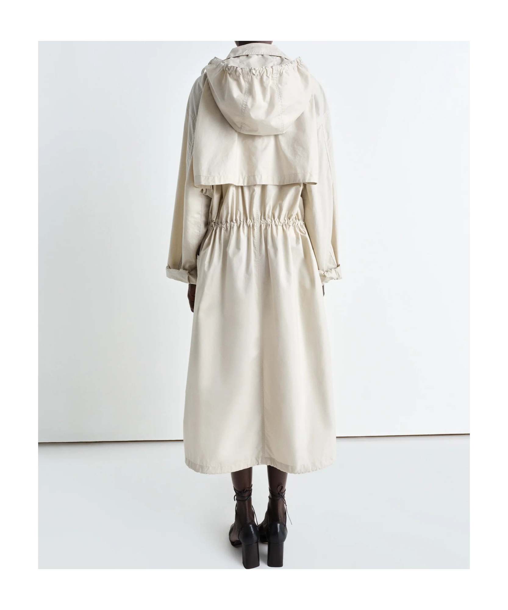 LEMAIRE LEMAIRE LIGHT HOODED TRENCH COAT