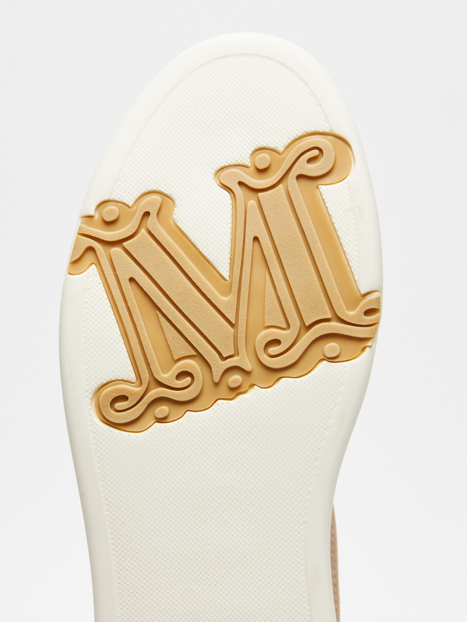 Max Mara Round Toe Lace-up Sneakers In Nude