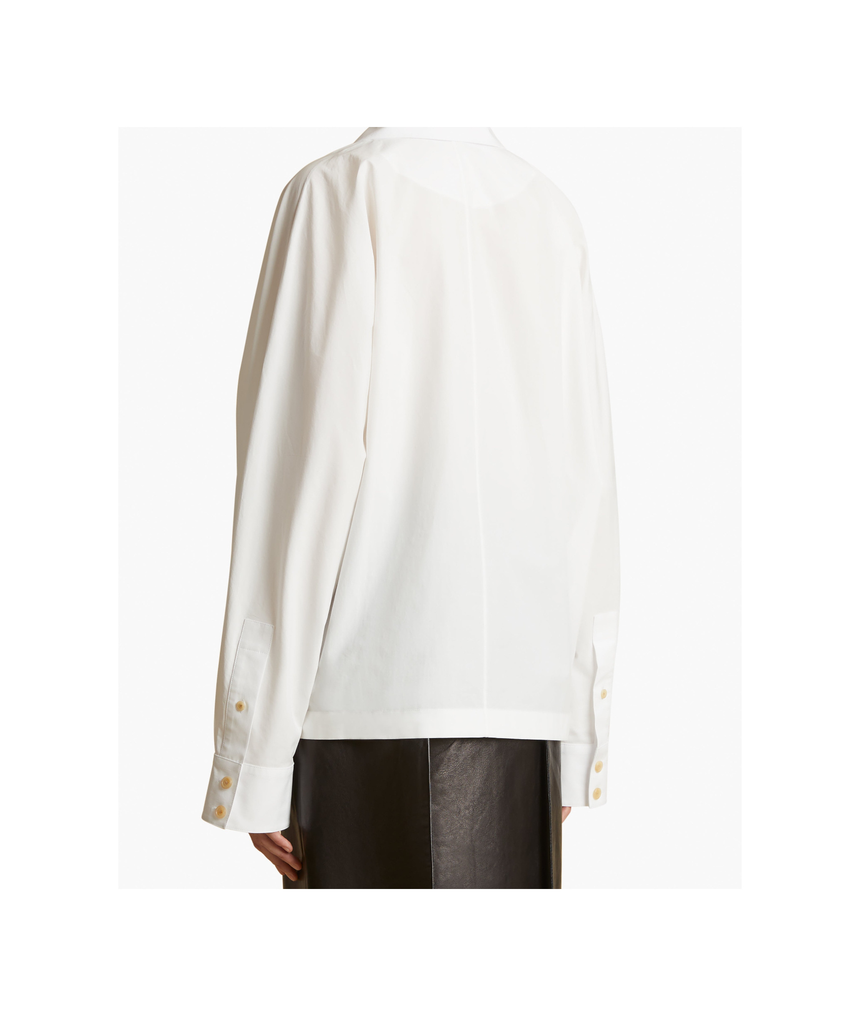 Khaite Long-sleeved Shirt In White
