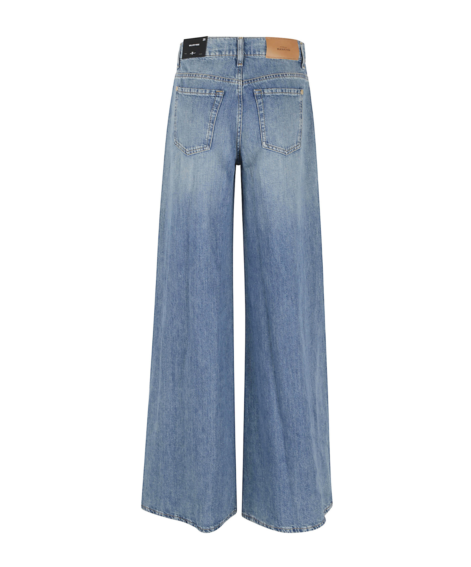 7 For All Mankind Wide-leg Light Wash Denim Jeans