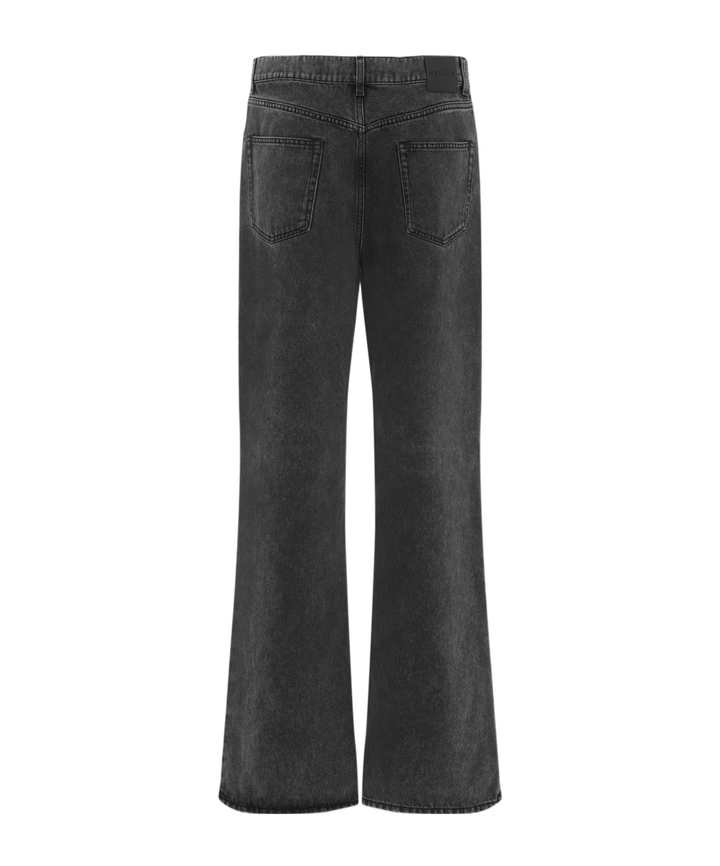 Alexander Mcqueen Low-rise Baggy Jeans In Black
