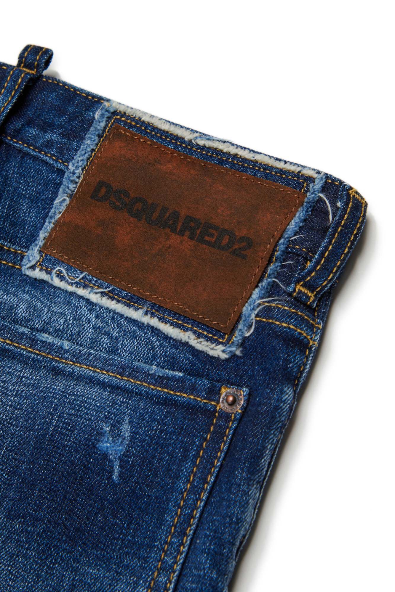 Dsquared2 Kids Regular Fit Jeans In Blue