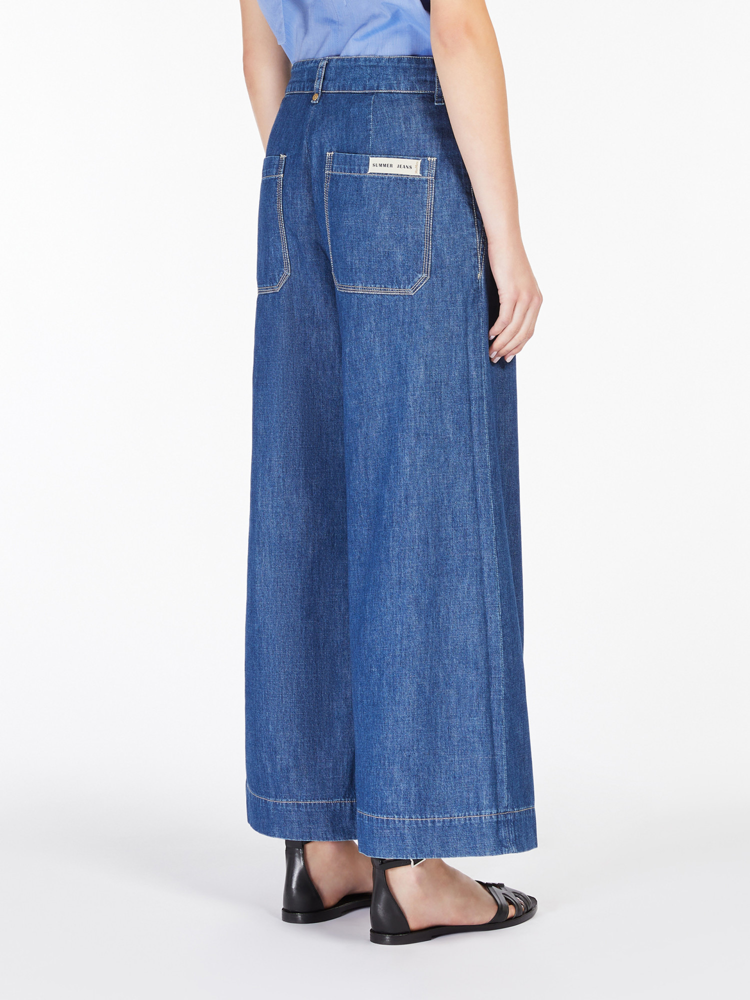Max Mara Belt-loop Jeans In Blue