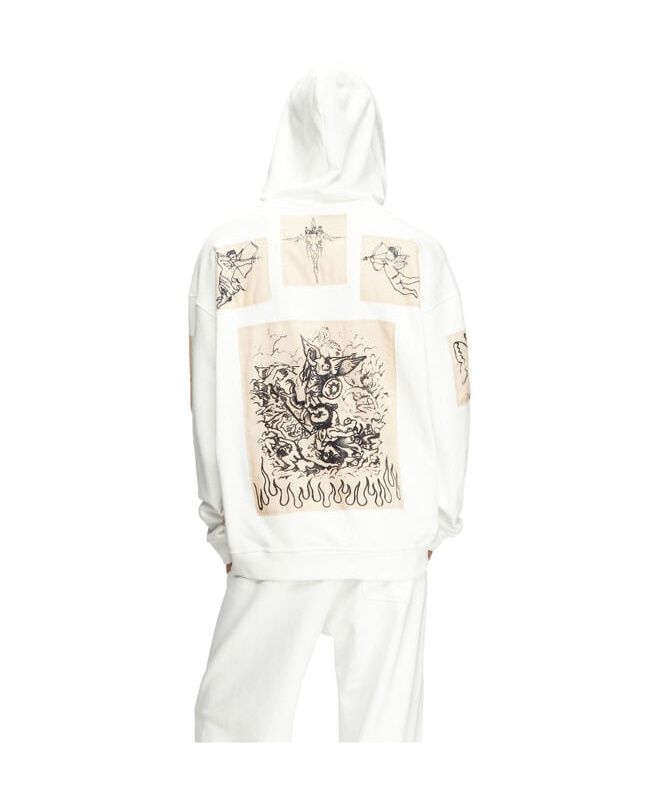 Diesel X Damiano David S-boxt Hoodie In White