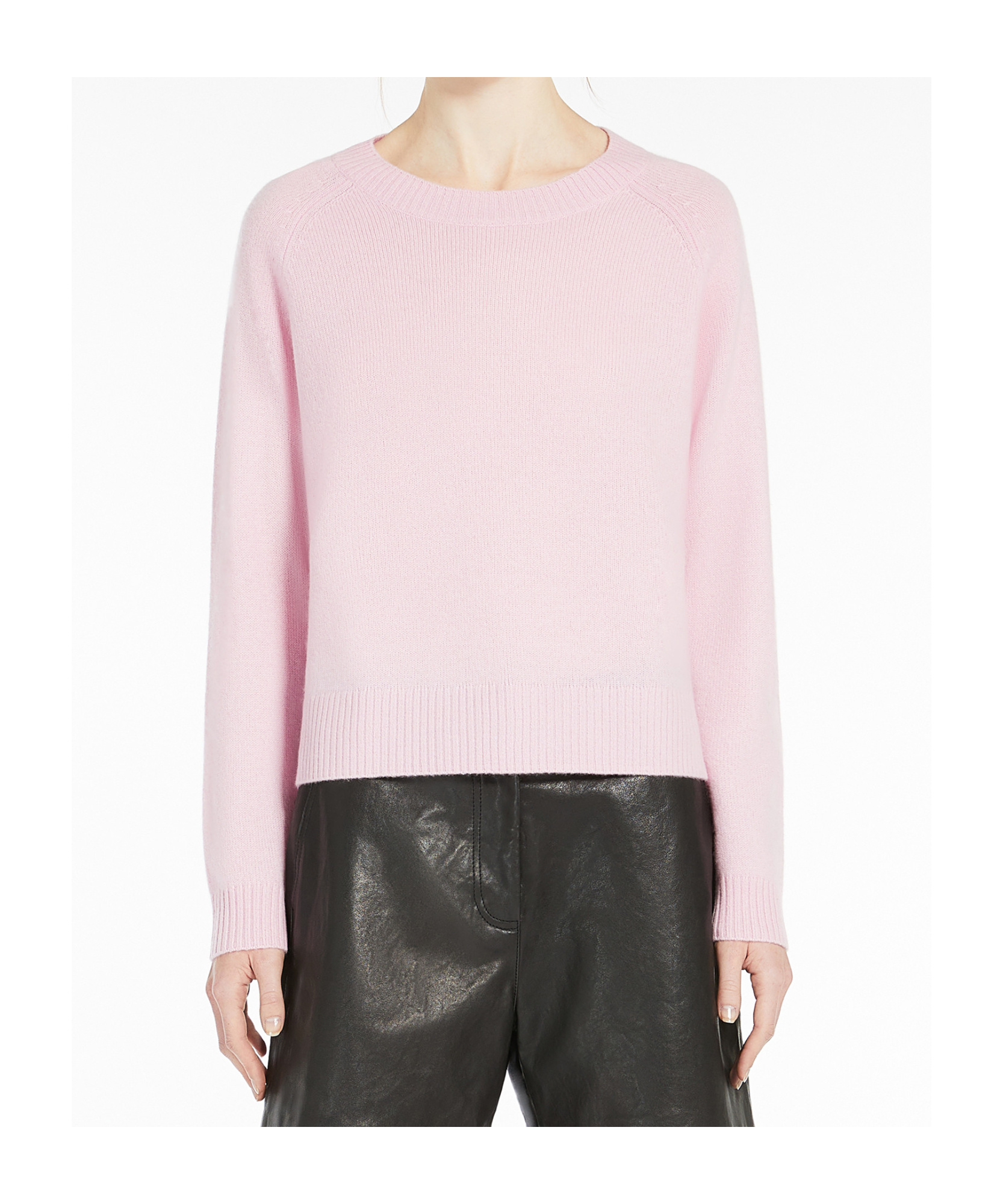 Weekend Max Mara Rania Sweater In Silk And Cotton Yarn In Pink