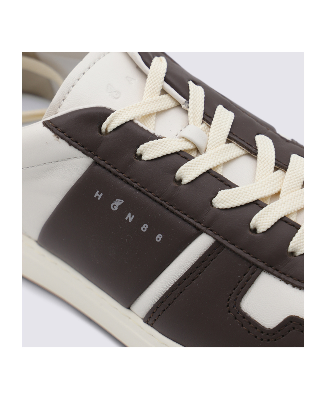 Hogan Round Toe Low Top Sneakers In Multi
