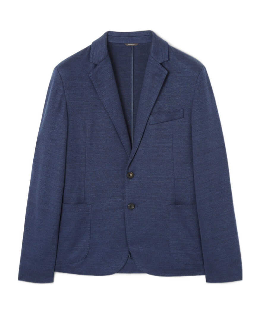 Loro Piana Two-button Patch-pocket Jacket In Blue