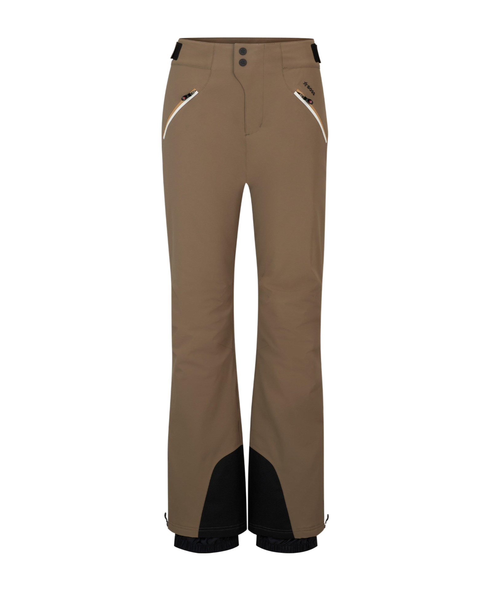 Hugo Boss Flared Ski Pants In Brown