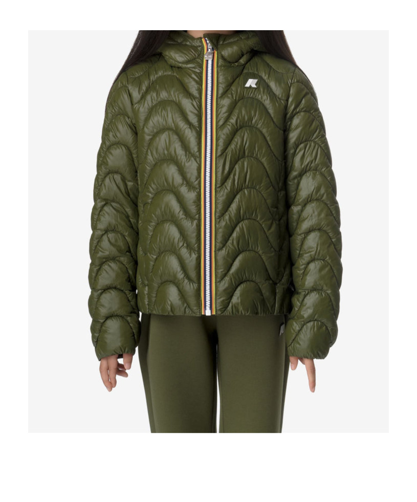 K-way Quilted Cotton Clothes In Green