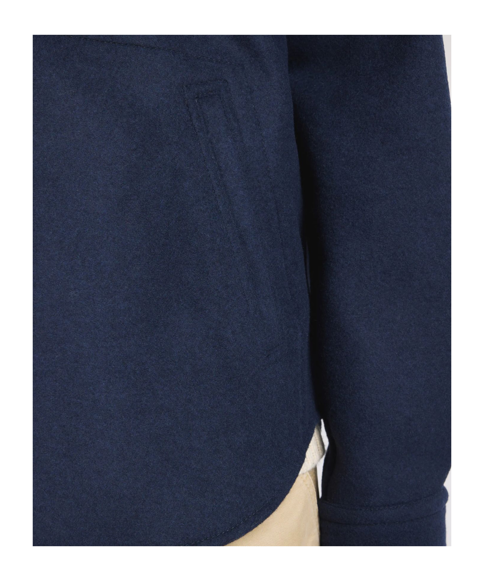 Fay Button-fastening Flap-pocket Shirt Jacket In Blue