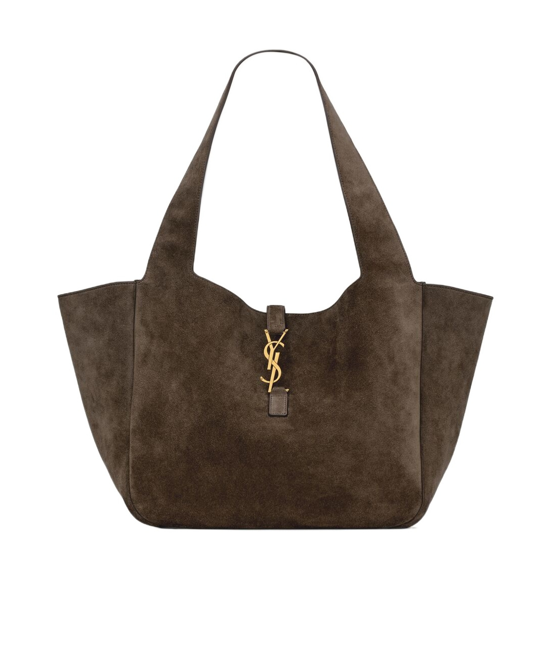 Saint Laurent Le 5 À 7 Bea In Suede In Brown