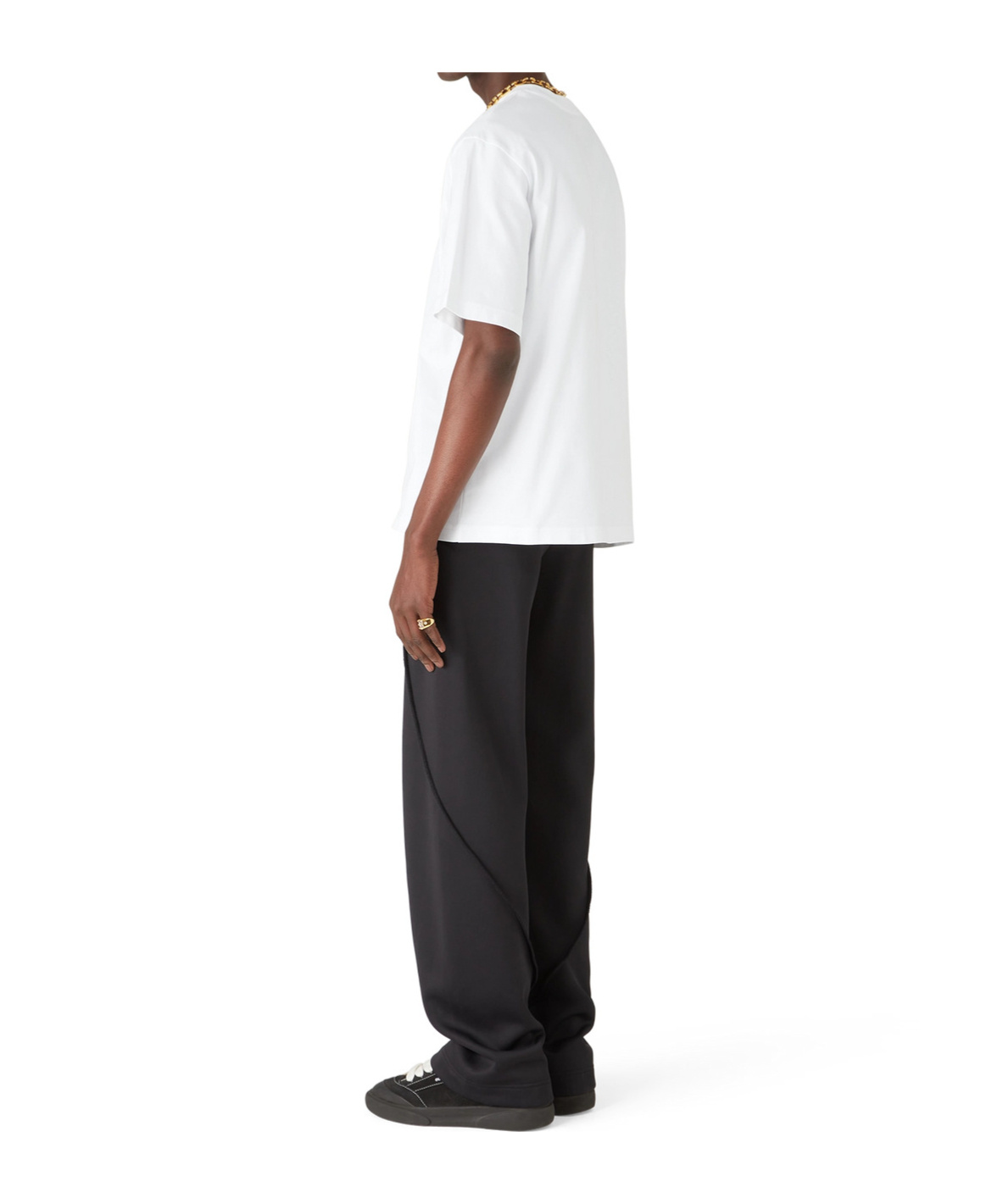 Casablanca Oversize Crew Neck T-shirt With Graphic Print In White
