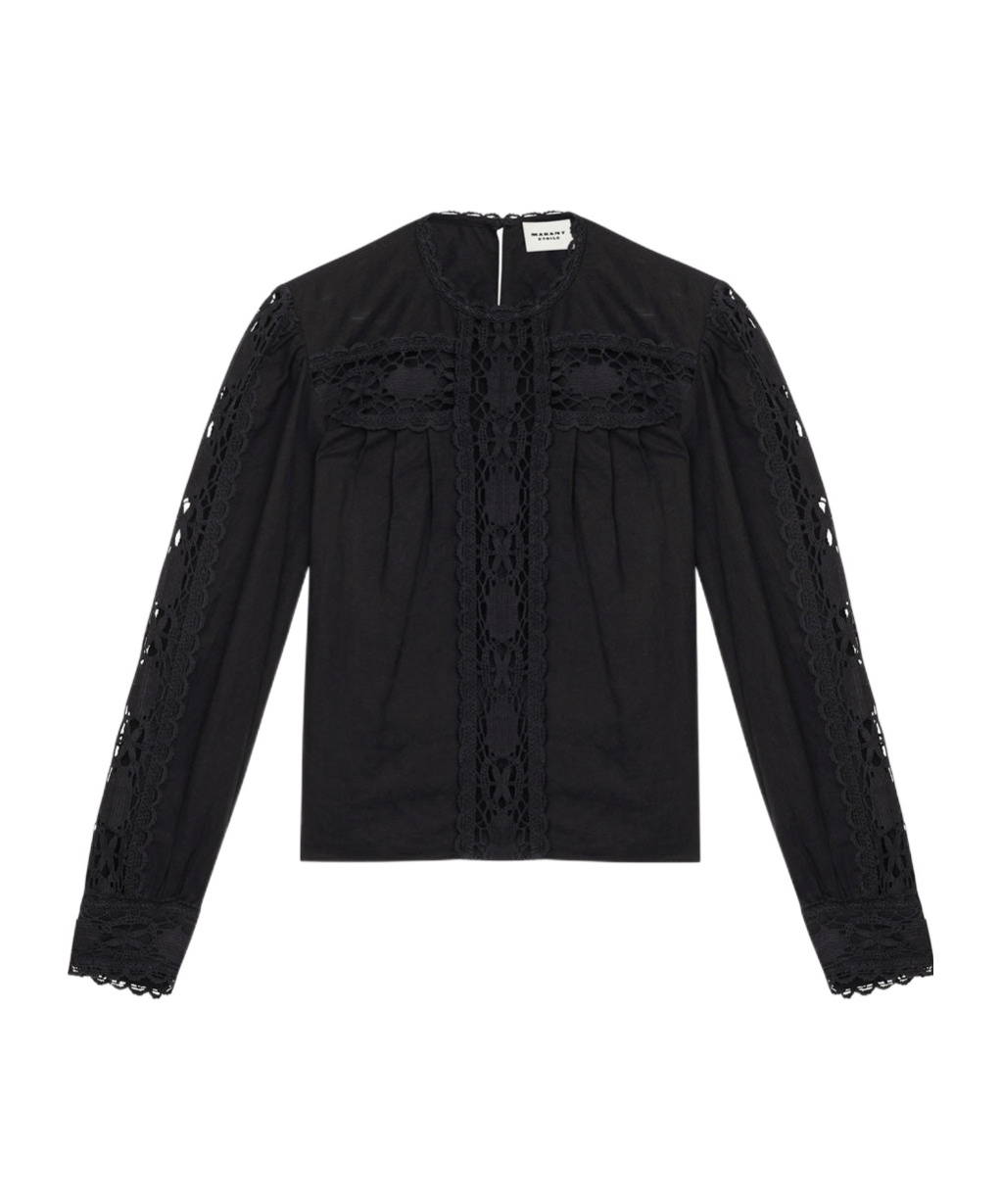 Shop Isabel Marant Étoile Valmira Blouse In Black