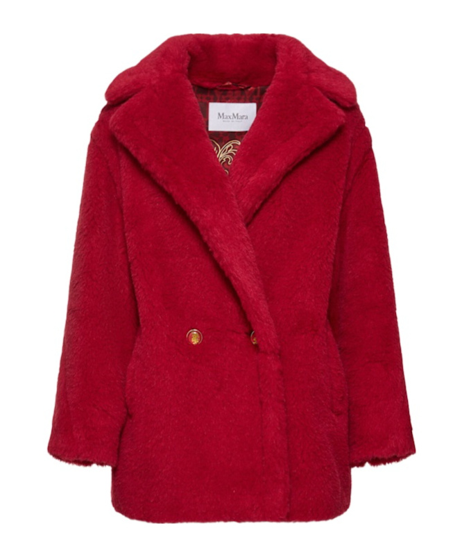 Max Mara Tailored Jacket With Textured Finish And Button Detailing