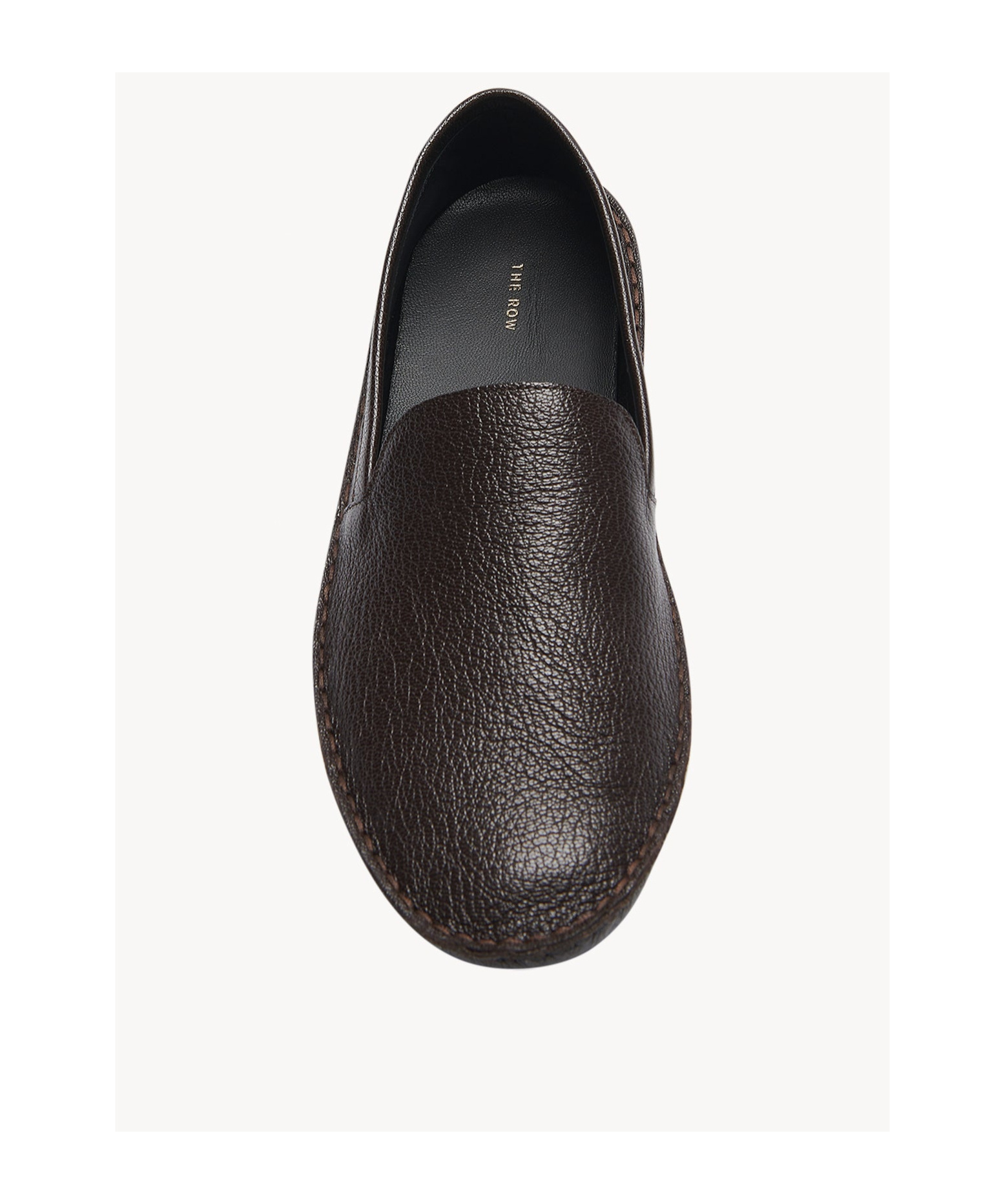 The Row Brown Vasko Loafers In Lacquer Brown