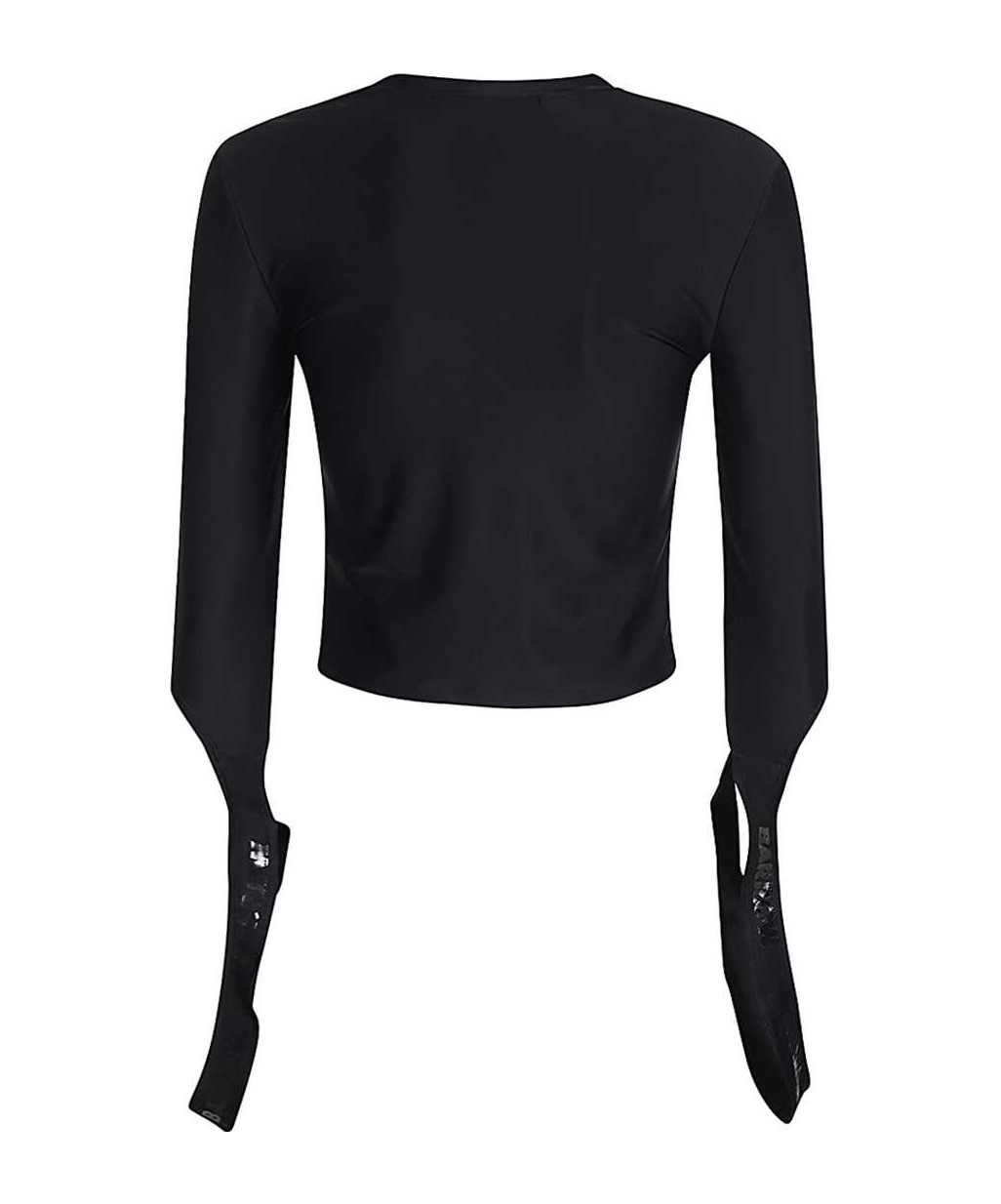 Barrow Technical Fabric Crop Top In Black