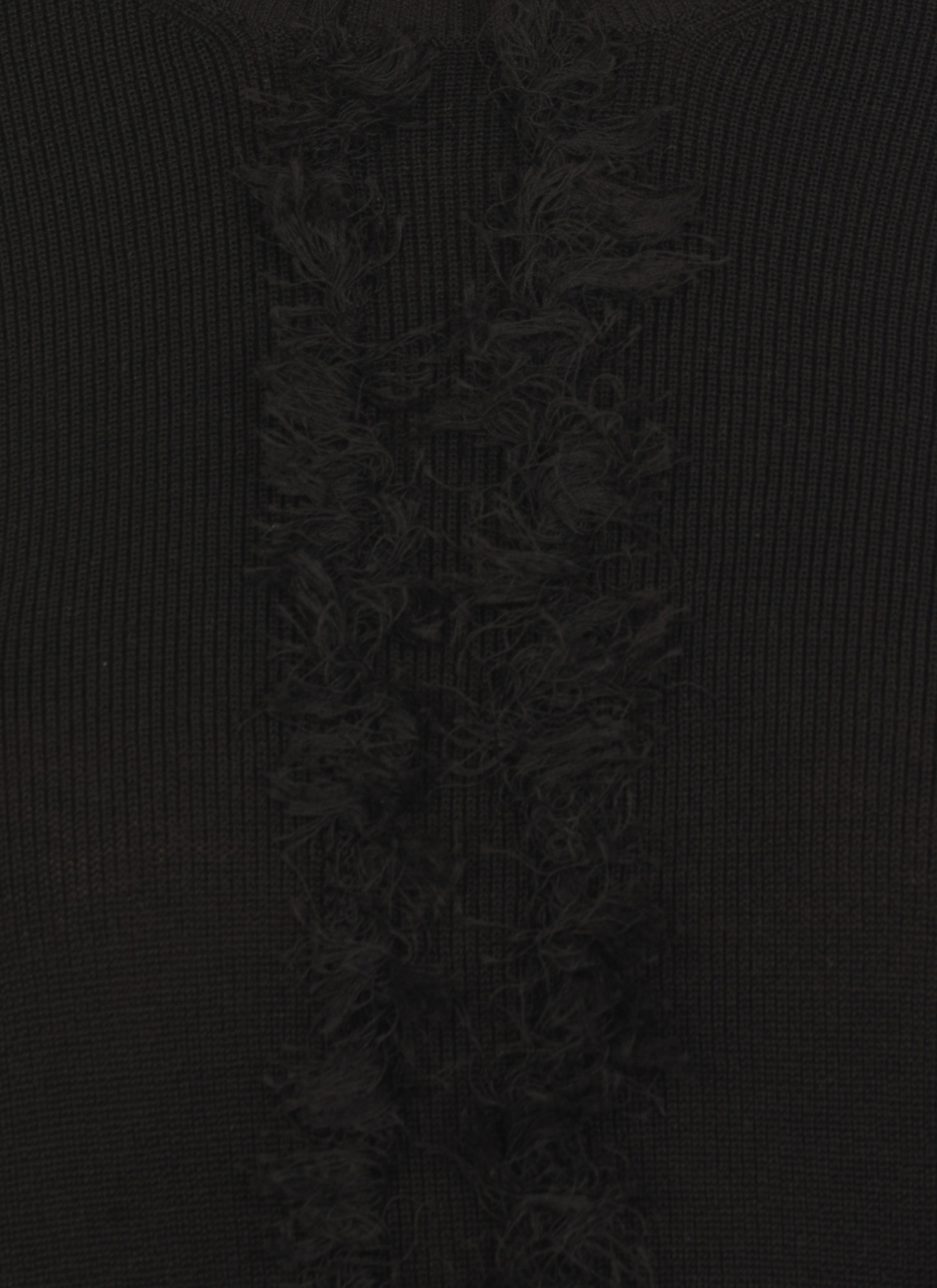 Shop Uma Wang Fringe Sweater In Black