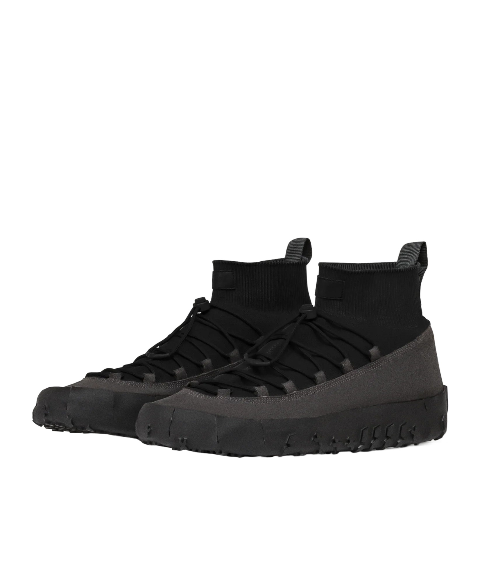 Lemaire Black Vibram Wrap On Sneakers In Black